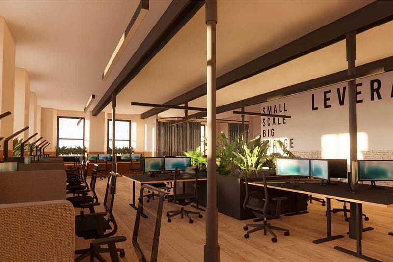 Leverage co-work space